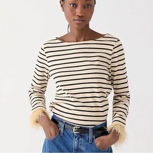 JCrew NWT feather sleeve shirt!